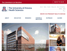 Tablet Screenshot of ahsc.arizona.edu