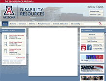 Tablet Screenshot of drc.arizona.edu