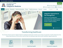 Tablet Screenshot of integrativemedicine.arizona.edu