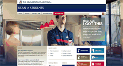 Desktop Screenshot of deanofstudents.arizona.edu