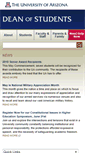 Mobile Screenshot of deanofstudents.arizona.edu