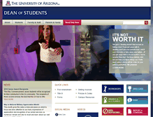 Tablet Screenshot of deanofstudents.arizona.edu