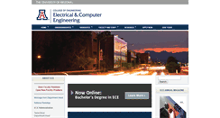Desktop Screenshot of ece.arizona.edu