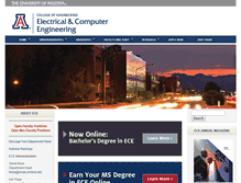 Tablet Screenshot of ece.arizona.edu