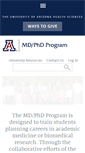 Mobile Screenshot of mdphd.medicine.arizona.edu