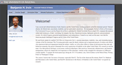 Desktop Screenshot of irvin.faculty.arizona.edu