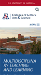 Mobile Screenshot of clas.arizona.edu