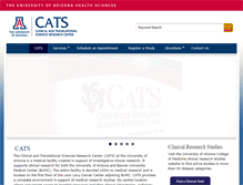 Tablet Screenshot of cats.med.arizona.edu