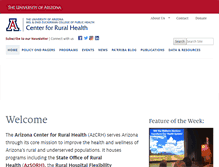 Tablet Screenshot of crh.arizona.edu