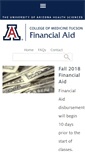 Mobile Screenshot of financial-aid.medicine.arizona.edu