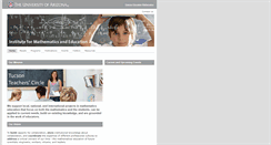 Desktop Screenshot of ime.math.arizona.edu
