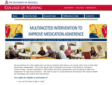 Tablet Screenshot of aging.nursing.arizona.edu