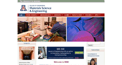 Desktop Screenshot of mse.arizona.edu