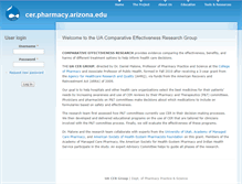 Tablet Screenshot of cer.pharmacy.arizona.edu