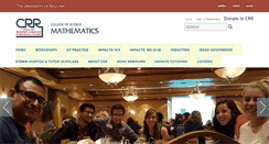 Desktop Screenshot of crr.math.arizona.edu