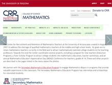 Tablet Screenshot of crr.math.arizona.edu