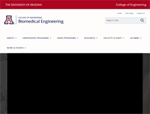 Tablet Screenshot of bme.engr.arizona.edu