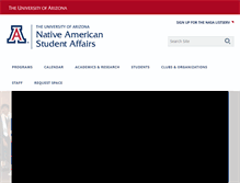 Tablet Screenshot of nasa.arizona.edu