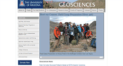 Desktop Screenshot of geo.arizona.edu