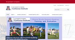 Desktop Screenshot of confucius.arizona.edu