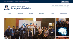 Desktop Screenshot of emergencymed.arizona.edu