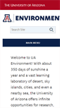 Mobile Screenshot of portal.environment.arizona.edu