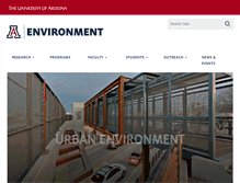 Tablet Screenshot of portal.environment.arizona.edu