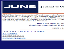 Tablet Screenshot of juns.nursing.arizona.edu