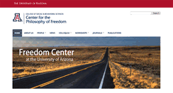 Desktop Screenshot of freedomcenter.arizona.edu