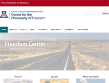 Tablet Screenshot of freedomcenter.arizona.edu