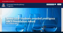 Desktop Screenshot of gidp.arizona.edu