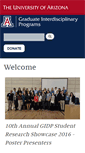 Mobile Screenshot of gidp.arizona.edu