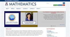 Desktop Screenshot of math.arizona.edu