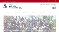 Desktop Screenshot of mcb.arizona.edu