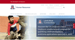 Desktop Screenshot of hr.arizona.edu