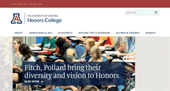 Desktop Screenshot of honors.arizona.edu
