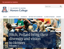 Tablet Screenshot of honors.arizona.edu