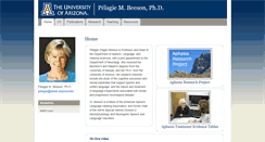 Desktop Screenshot of beeson.web.arizona.edu