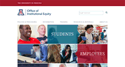 Desktop Screenshot of equity.arizona.edu