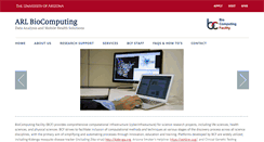 Desktop Screenshot of bcf.arl.arizona.edu