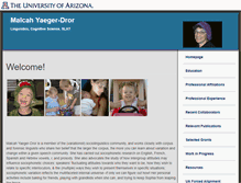 Tablet Screenshot of malcah.faculty.arizona.edu