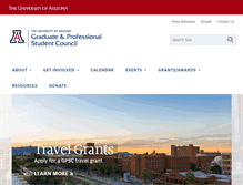 Tablet Screenshot of gpsc.arizona.edu