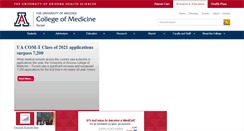 Desktop Screenshot of old.medicine.arizona.edu