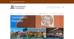 Desktop Screenshot of policy.arizona.edu