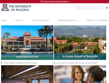 Tablet Screenshot of policy.arizona.edu