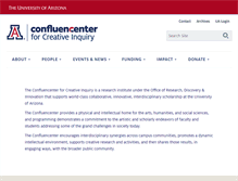 Tablet Screenshot of confluencenter.arizona.edu