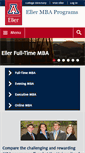 Mobile Screenshot of ellermba.arizona.edu