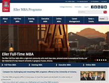 Tablet Screenshot of ellermba.arizona.edu