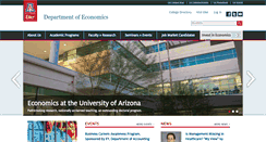 Desktop Screenshot of econ.arizona.edu