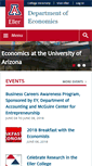 Mobile Screenshot of econ.arizona.edu